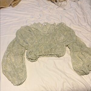 Floral Green Women's Top